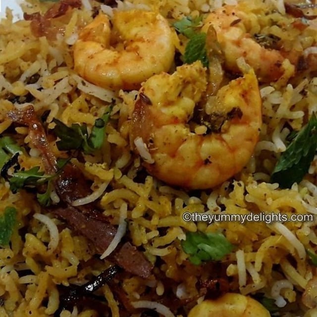 Shrimp Biryani.