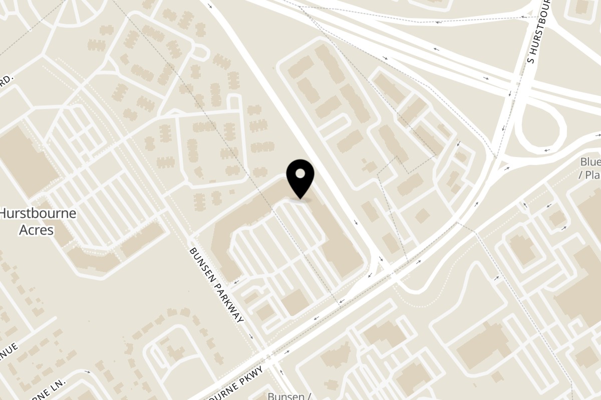 Map showing the location of Shalimar Indian Restaurant on 1850 S Hurstbourne Pkwy #125 in Louisville